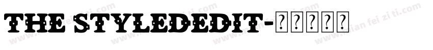 the stylededit字体转换